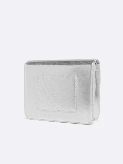Silver Embossed Leather Bag-Carel Outlet