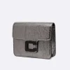 Silver Upcycled Leather Bag-Carel Cheap