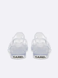 Transparent Plastic Glitter Sandals-Carel New